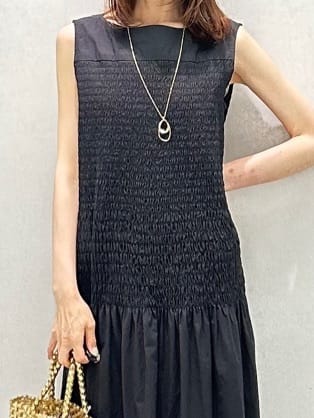 Miwaさんの「UNTITLED｜ライトダブルリングネックレス」を使ったコーディネート