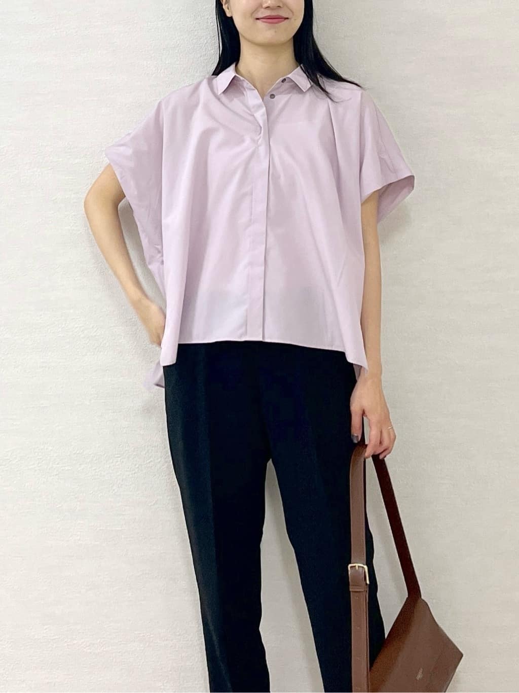 sachikoさんの「OPAQUE.CLIP｜《andGIRL掲載》リラクシーシャツ【洗濯機洗い可】」を使ったコーディネート