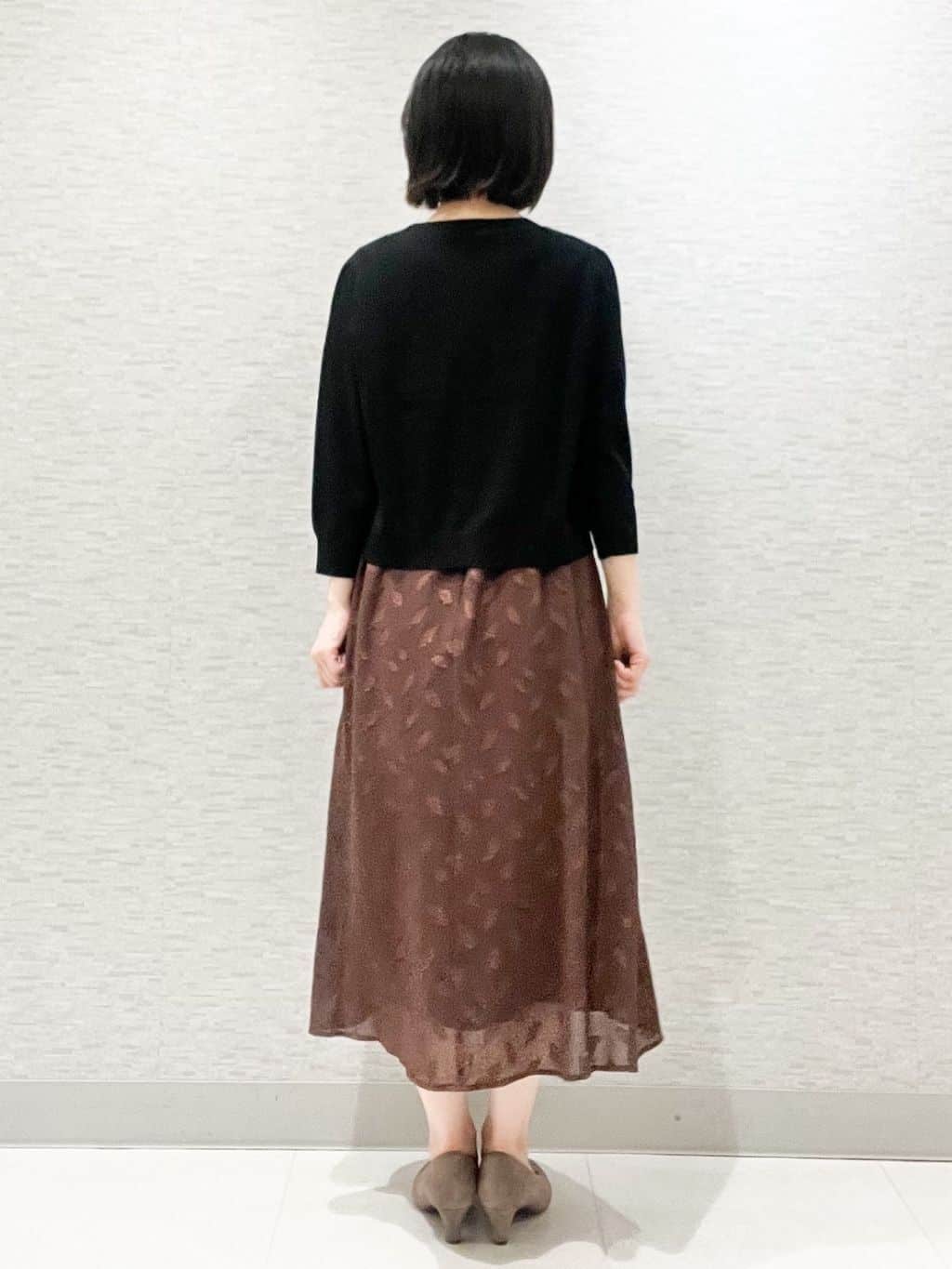 marikoさんの「Reflect｜【撥水／二の腕カバー】ケープデザインワンピース」を使ったコーディネート