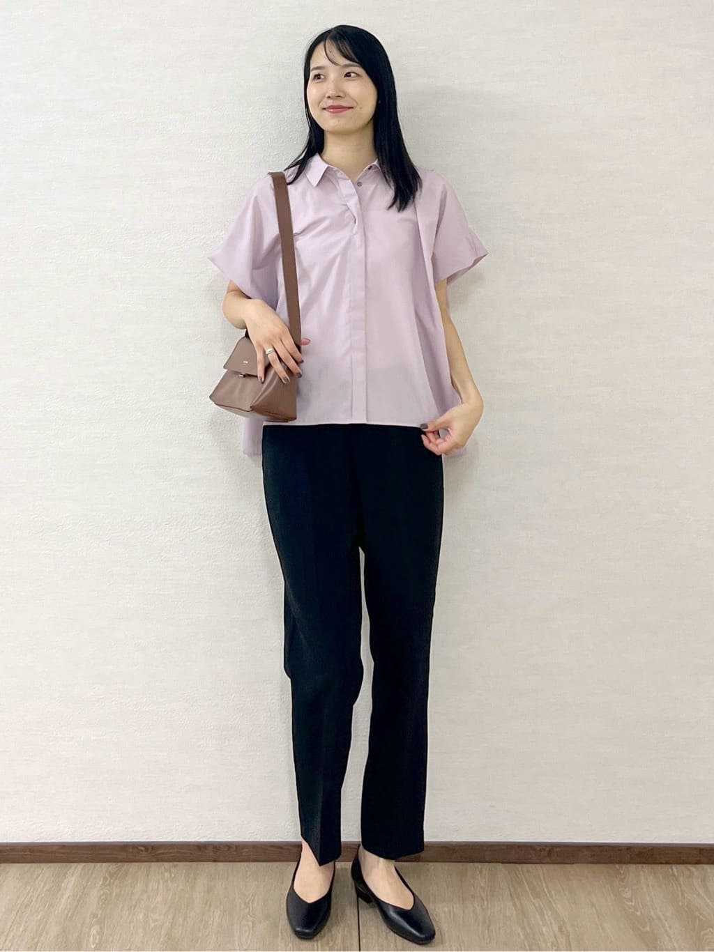 sachikoさんの「OPAQUE.CLIP｜《andGIRL掲載》リラクシーシャツ【洗濯機洗い可】」を使ったコーディネート