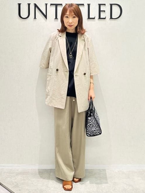 Miwaさんの「UNTITLED｜【追加】ライトダブルリングネックレス」を使ったコーディネート