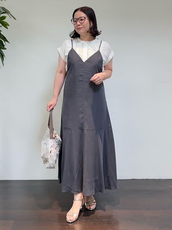 Asamiさんの「UNTITLED｜メタリックメッシュトート」を使ったコーディネート