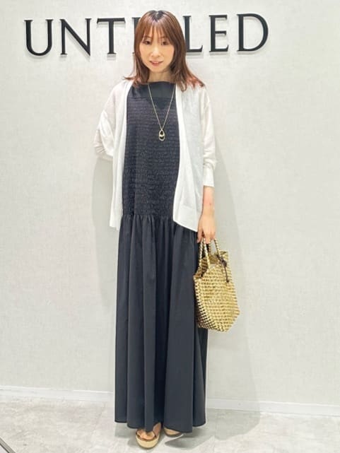 Miwaさんの「UNTITLED｜ライトダブルリングネックレス」を使ったコーディネート