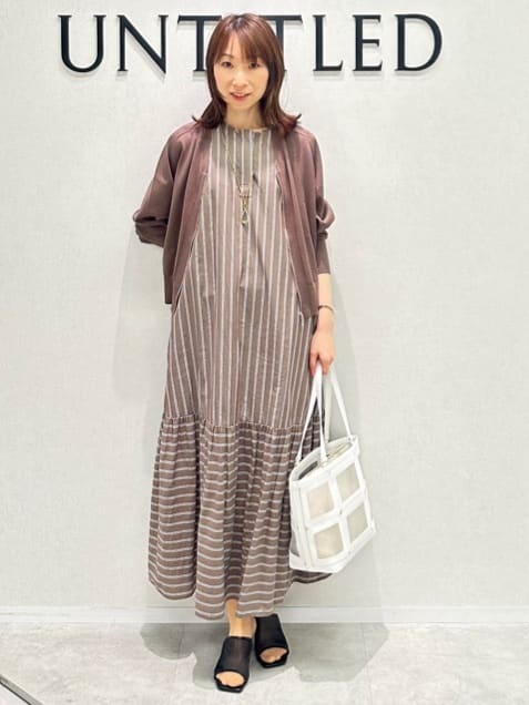 Miwaさんの「UNTITLED｜【接触冷感】ドレープリボンHAT」を使ったコーディネート
