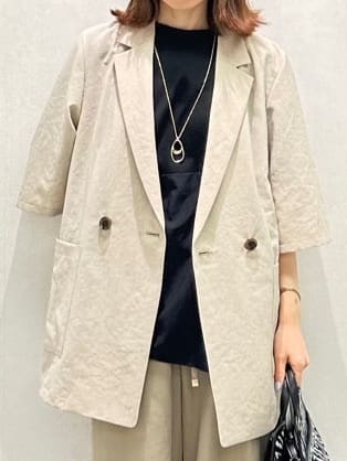 Miwaさんの「UNTITLED｜【追加】ライトダブルリングネックレス」を使ったコーディネート