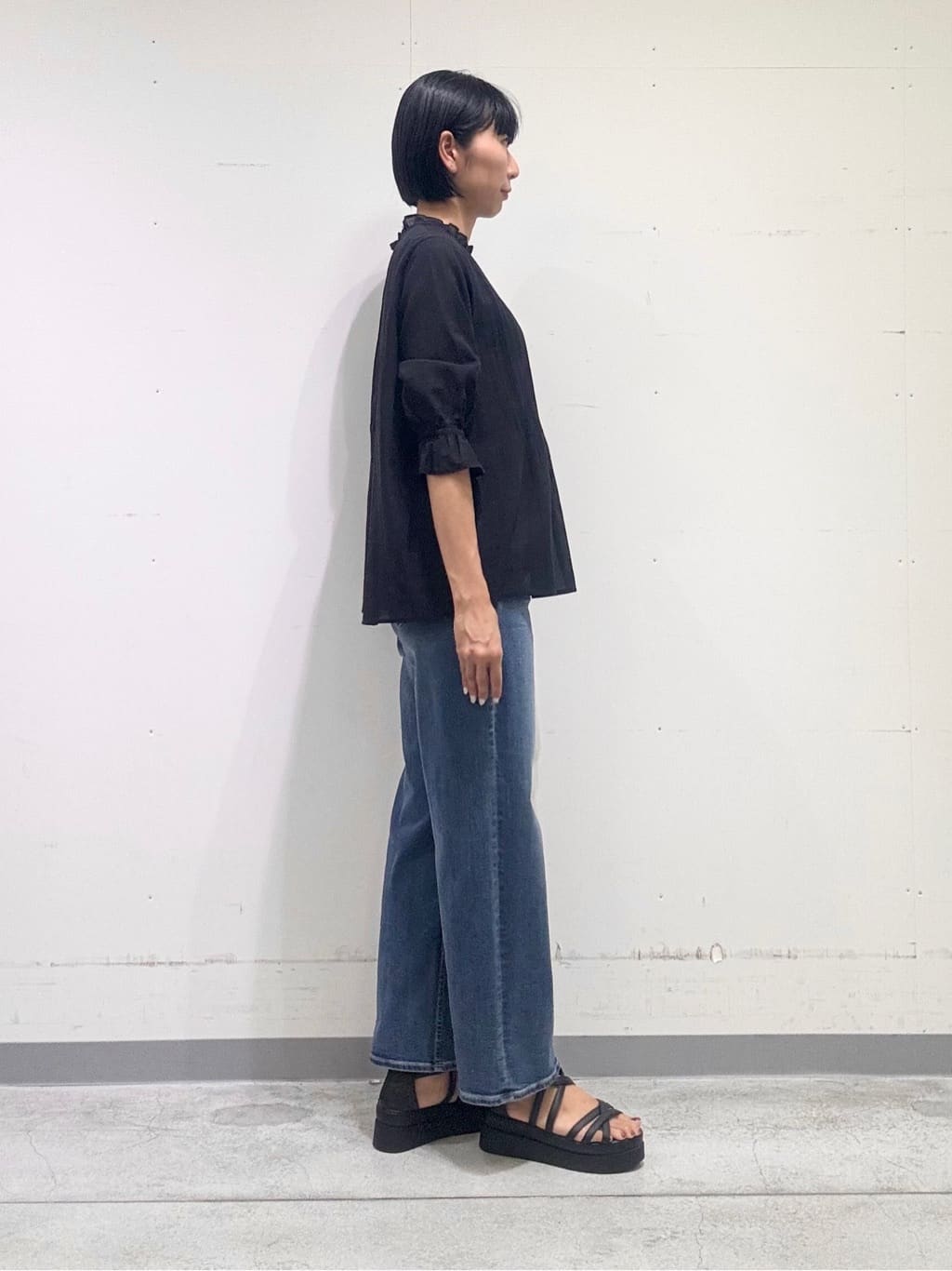 naoさんの「INDIVI｜【洗える/コットン】ピンタックシアーブラウス」を使ったコーディネート