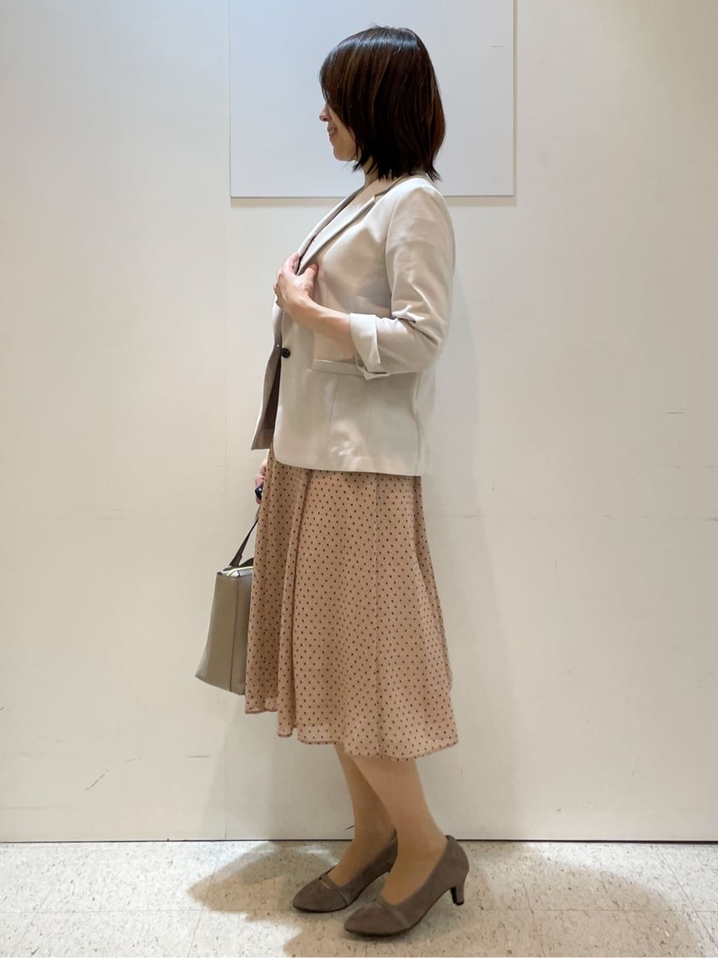めいさんの「Reflect｜【マシンウォッシュ可／セットアップ可】コツキ柄プリントブラウス」を使ったコーディネート