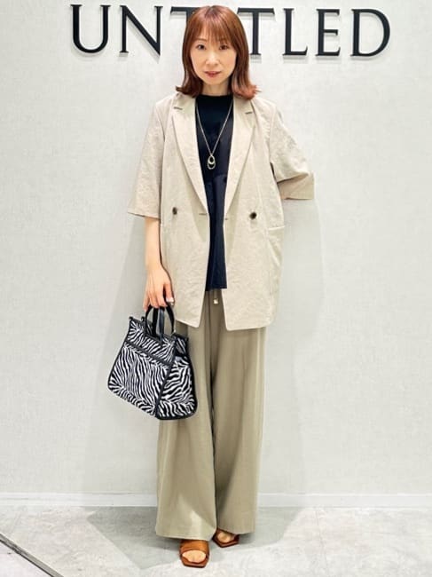 Miwaさんの「UNTITLED｜【追加】ライトダブルリングネックレス」を使ったコーディネート