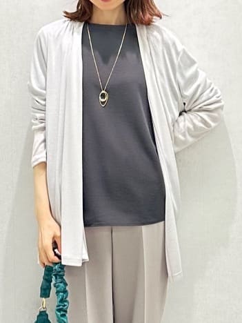 Miwaさんの「UNTITLED｜◆【接触冷感/UV機能/遮熱】ジャージカーディガン」を使ったコーディネート