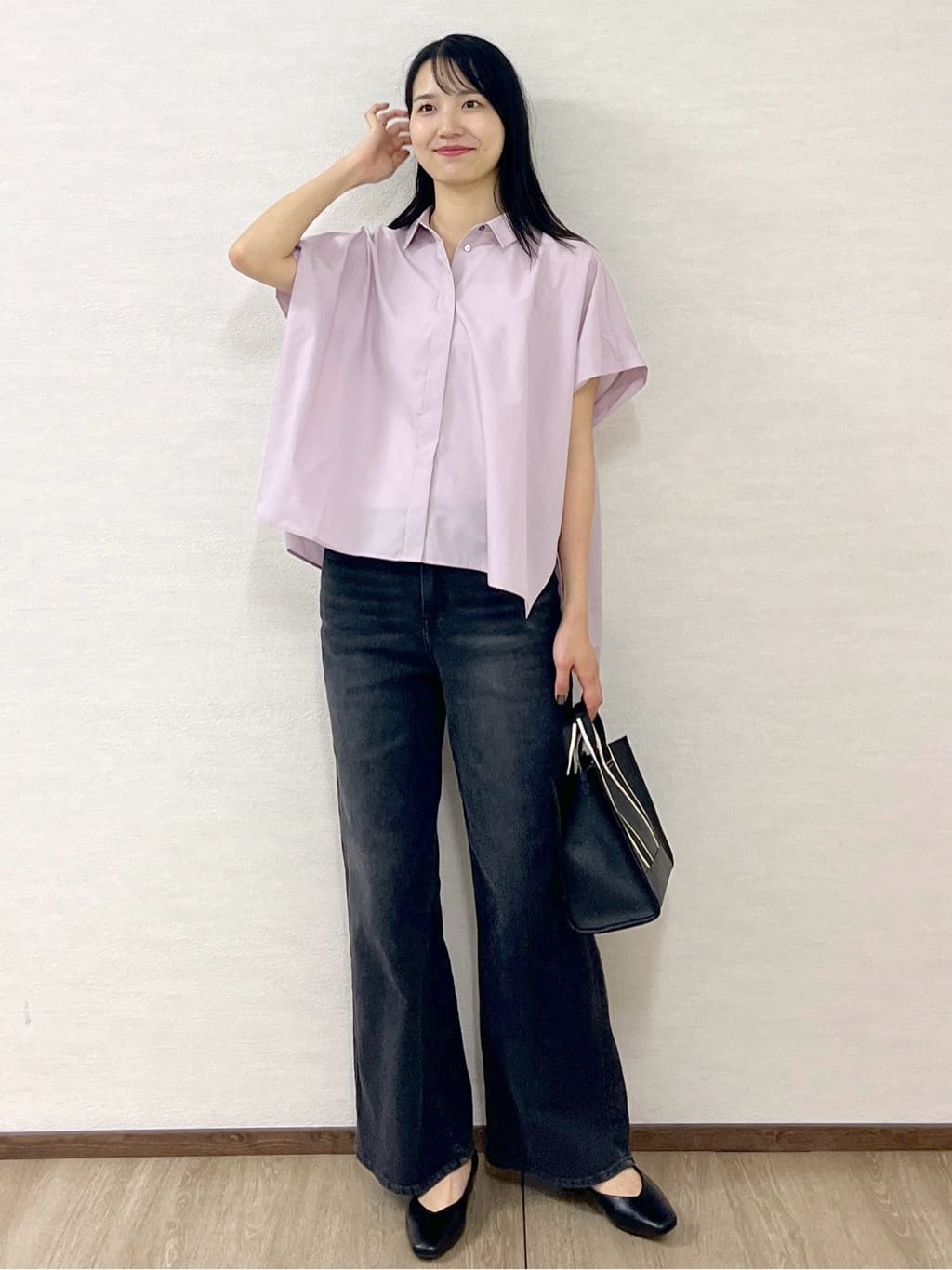 sachikoさんの「OPAQUE.CLIP｜《andGIRL掲載》リラクシーシャツ【洗濯機洗い可】」を使ったコーディネート