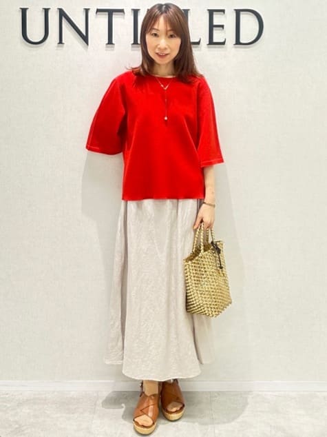Miwaさんの「UNTITLED｜メタリックメッシュトート」を使ったコーディネート