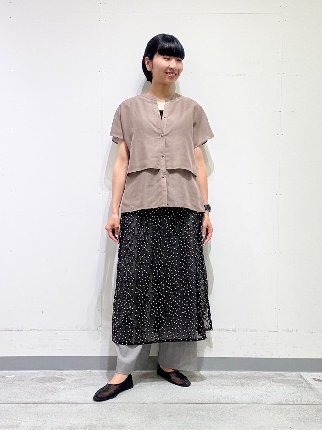 naoさんの「INDIVI｜【日本製】ビスチェインナータンクトップ」を使ったコーディネート