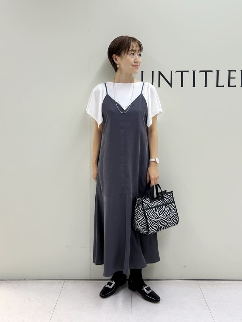 Mikiさんの「UNTITLED｜【きれいめ／接触冷感／日本製】ハンカチスリーブプルオーバー」を使ったコーディネート