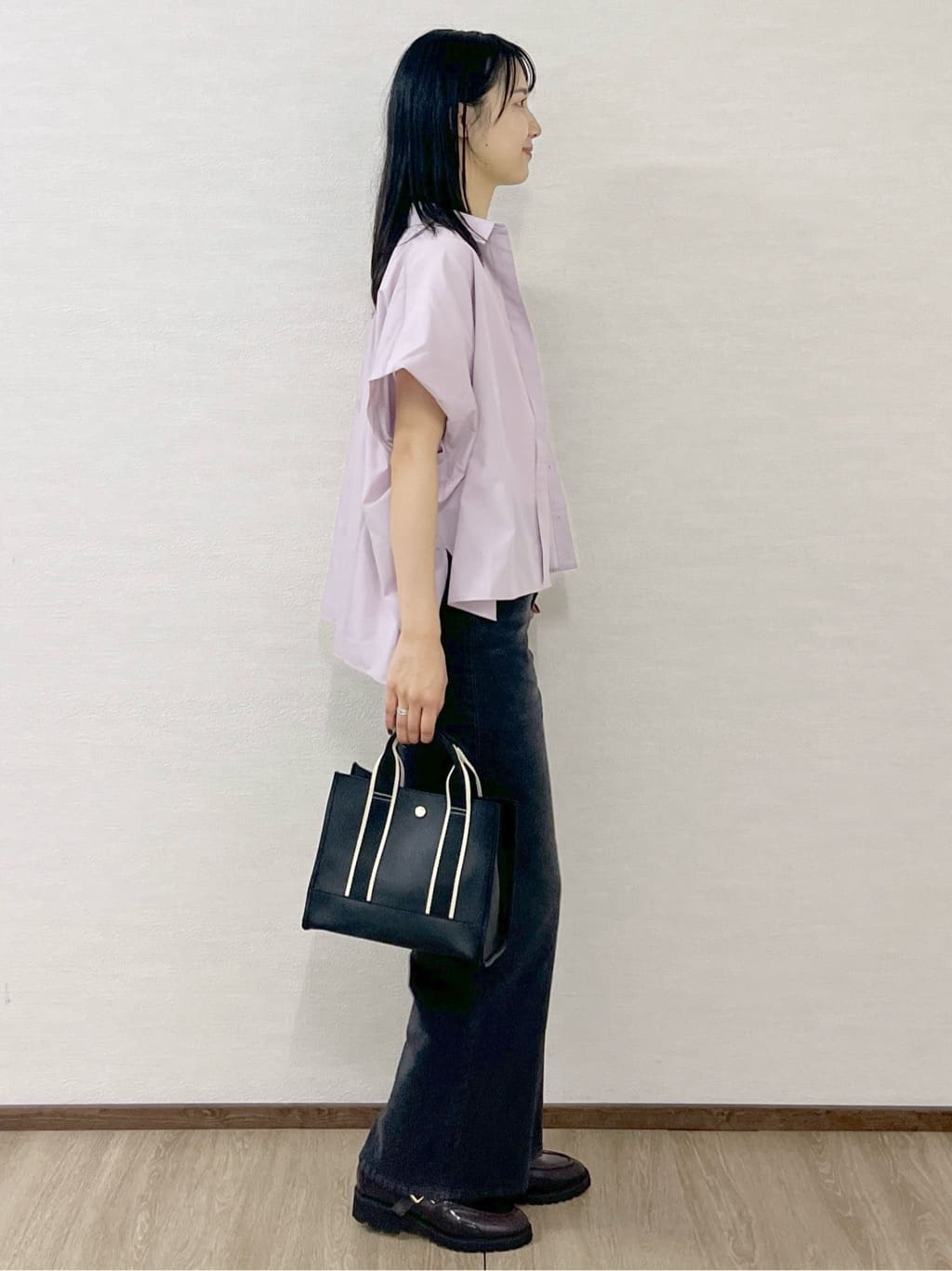 sachikoさんの「OPAQUE.CLIP｜《andGIRL掲載》リラクシーシャツ【洗濯機洗い可】」を使ったコーディネート