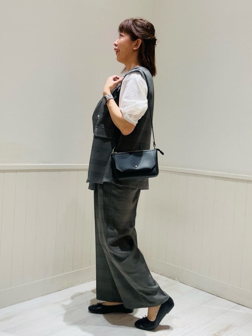 Kyonさんの「SHOO･LA･RUE｜【ひんやり/S-LL】大人の五分袖プリントTシャツ」を使ったコーディネート