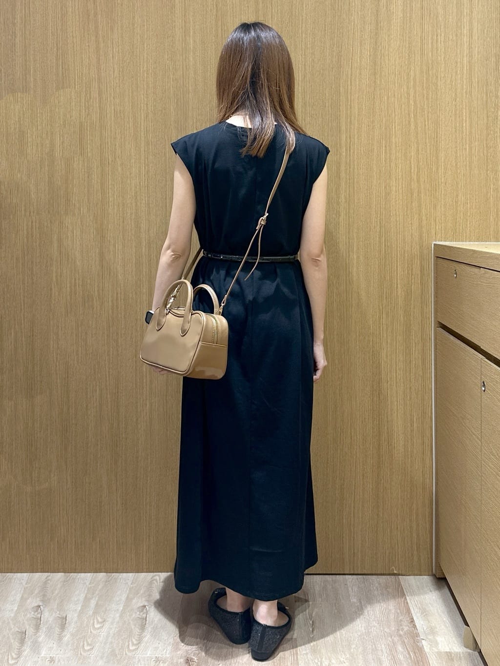 yukaさんの「OPAQUE.CLIP｜カットソーフレアワンピース【接触冷感／洗濯機洗い可】」を使ったコーディネート