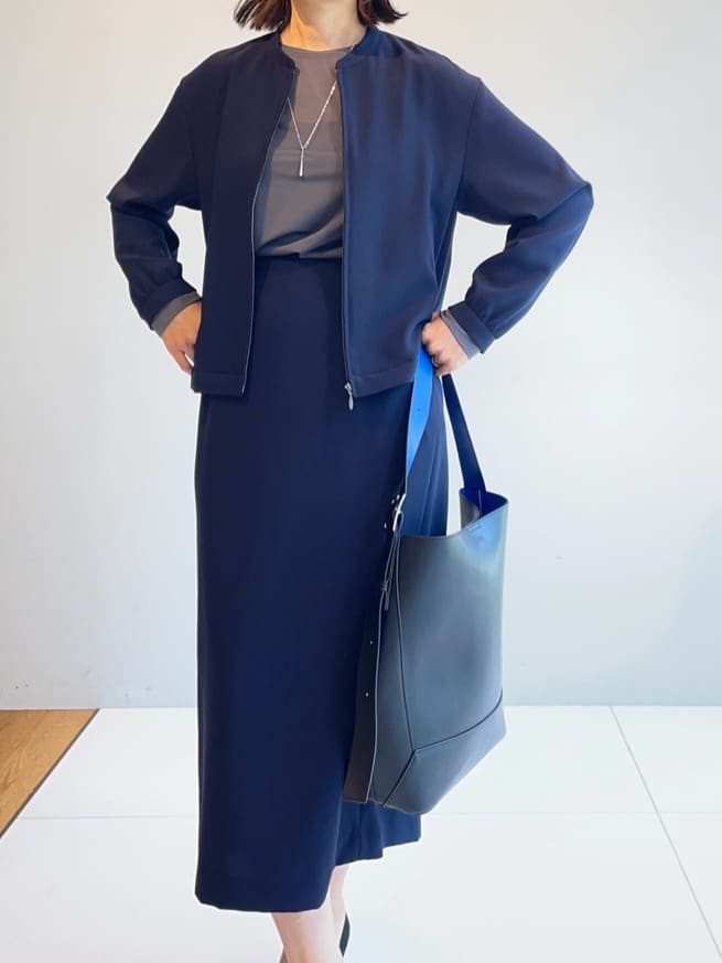 murayamaさんの「INDIVI｜ストレッチシアーロングTシャツ」を使ったコーディネート