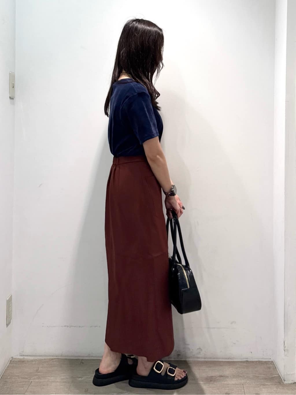 yuicciさんの「OPAQUE.CLIP｜フロッキーチュールTシャツ【洗濯機洗い可】」を使ったコーディネート