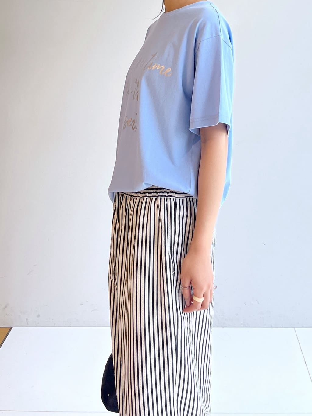 cotaniさんの「SHOO･LA･RUE｜【S-LL/ひんやり/UV】選べる6柄でそれぞれ欲しくなる プリントTシャツ」を使ったコーディネート