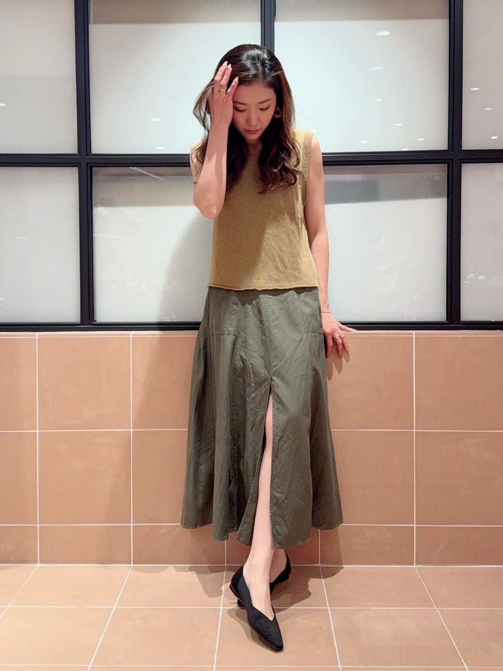 kaoriさんの「ESPERANZA｜Oito和紙フラットパンプス」を使ったコーディネート