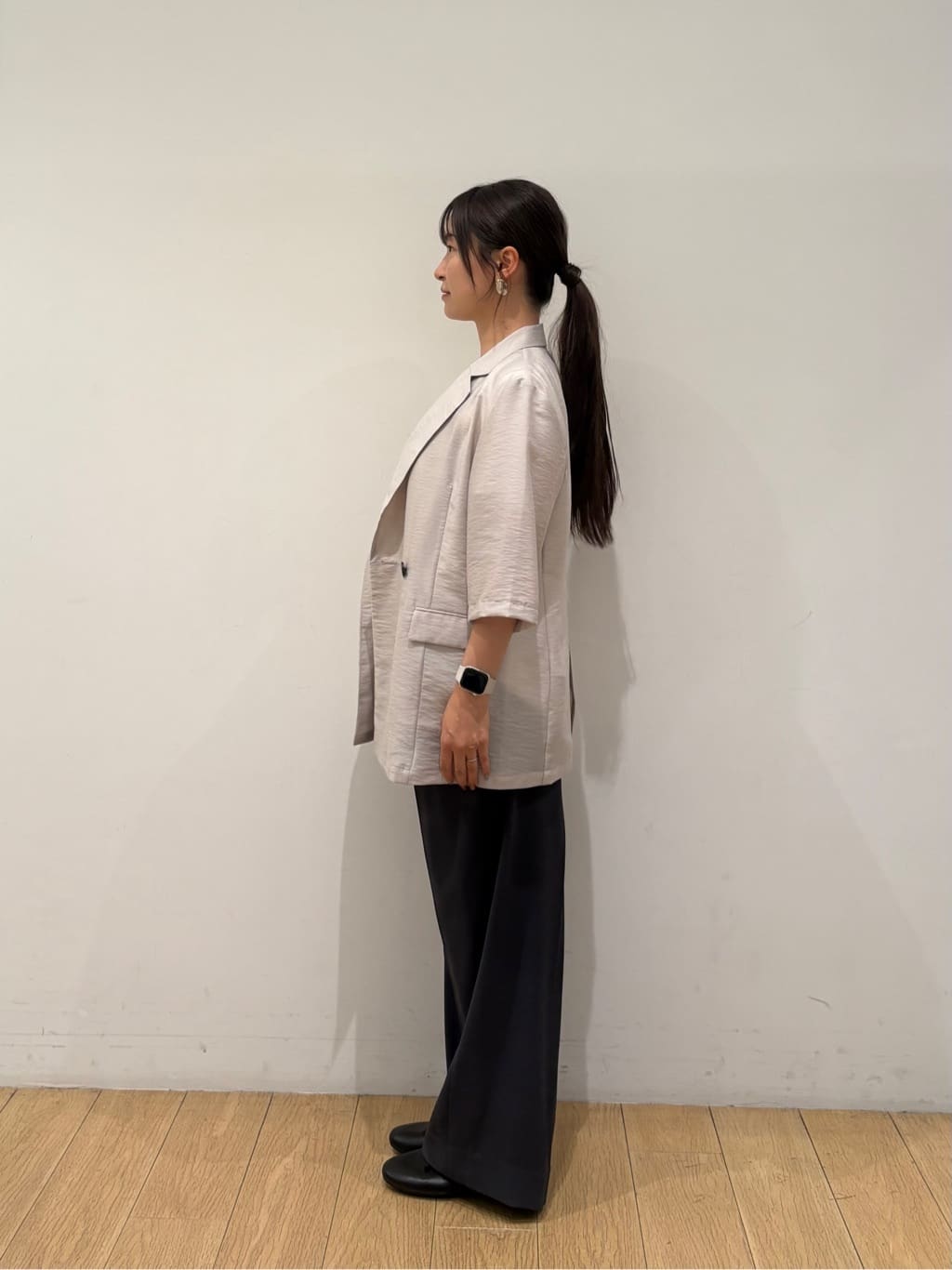 maiさんの「INDIVI｜ライトダブルジャケット」を使ったコーディネート