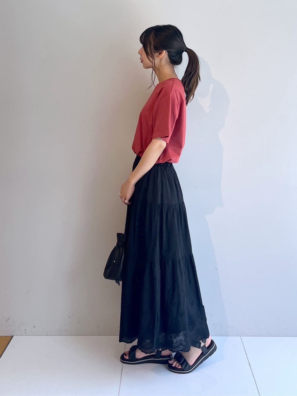 cotaniさんの「SHOO･LA･RUE｜【S-LL/ひんやり/UV】選べる6柄でそれぞれ欲しくなる プリントTシャツ」を使ったコーディネート