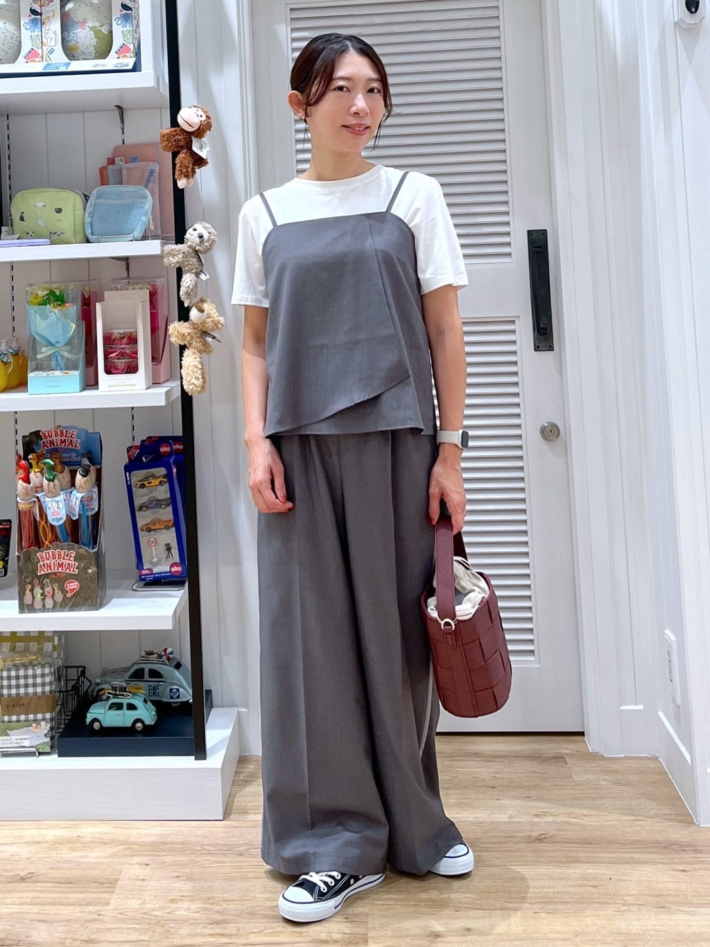 canaさんの「Dessin｜【洗える】チュール刺繍Tシャツ」を使ったコーディネート
