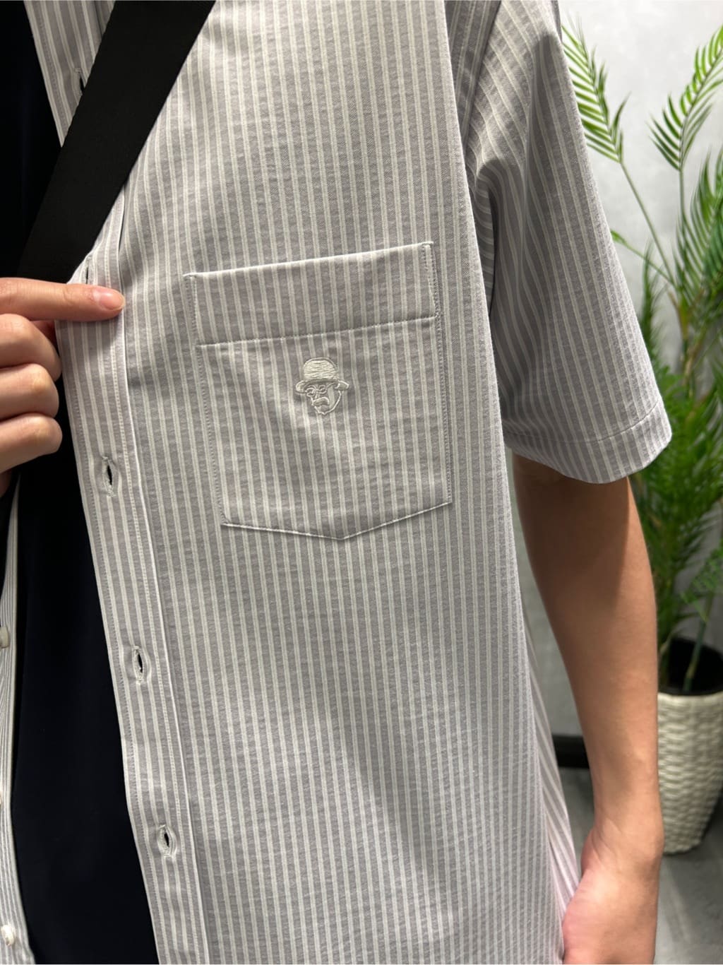 ruiさんの「TAKEO KIKUCHI｜【COOL CITY WEAR】ストライプジャージ ボタンダウンシャツ /接触冷感」を使ったコーディネート