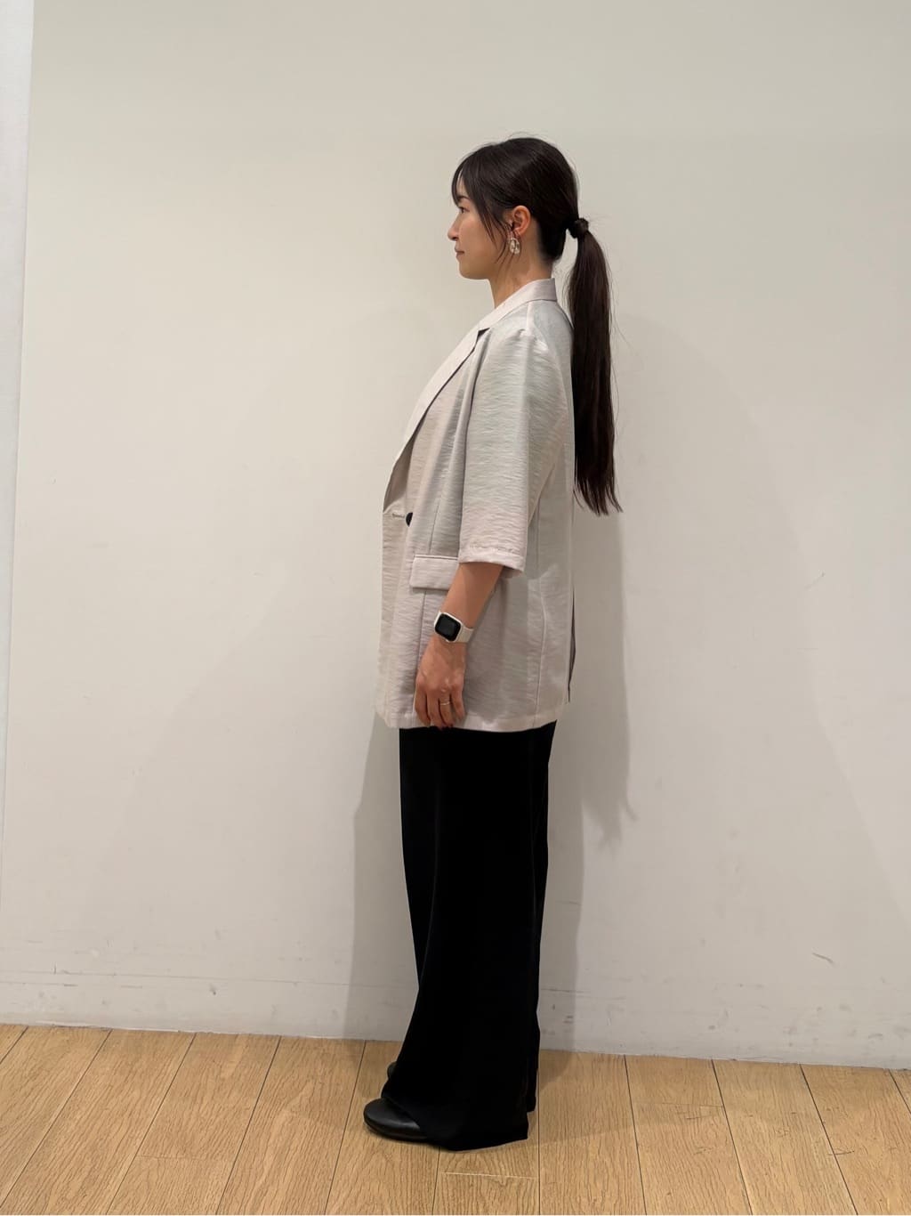 maiさんの「INDIVI｜ライトダブルジャケット」を使ったコーディネート