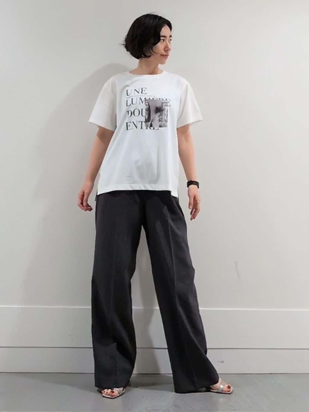ミズタさんの「UNTITLED｜【秋も着られる/セットアップ可】リラククールシャツ」を使ったコーディネート