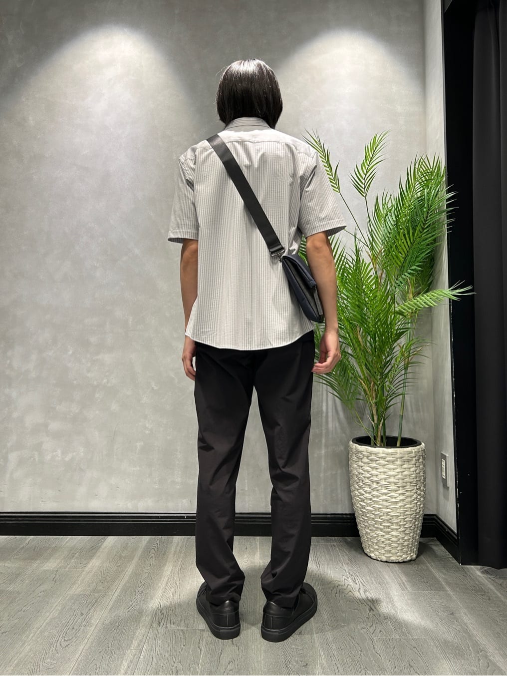 ruiさんの「TAKEO KIKUCHI｜【COOL CITY WEAR】ストライプジャージ ボタンダウンシャツ /接触冷感」を使ったコーディネート