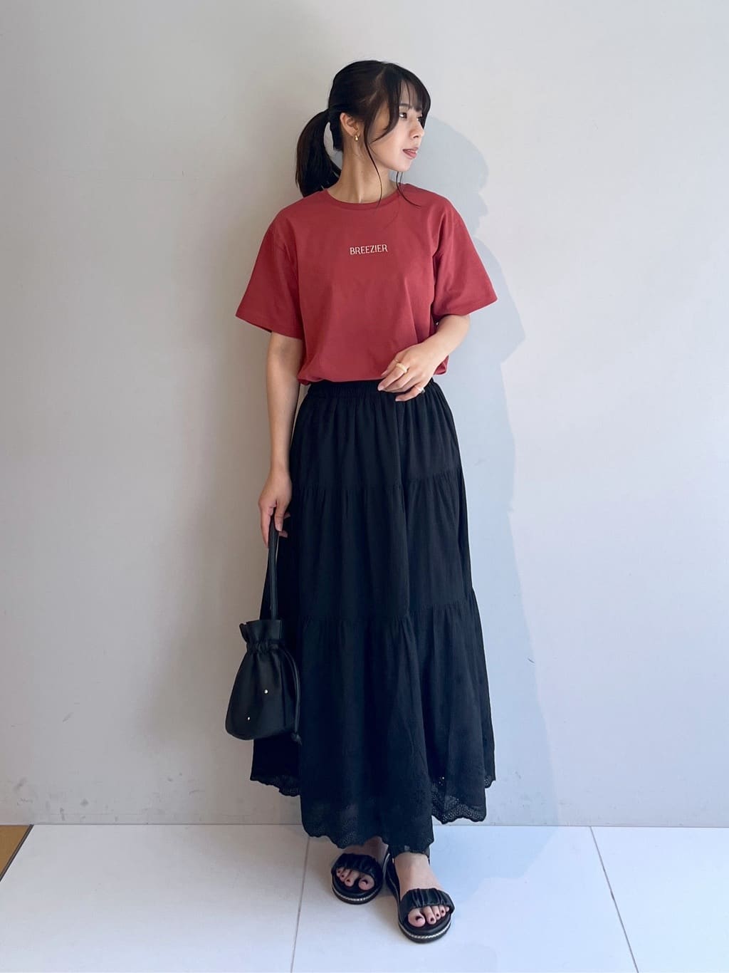 cotaniさんの「SHOO･LA･RUE｜【S-LL/ひんやり/UV】選べる6柄でそれぞれ欲しくなる プリントTシャツ」を使ったコーディネート