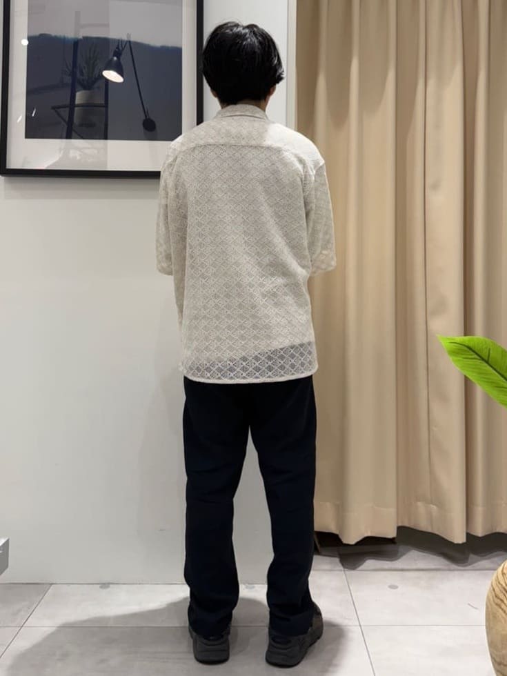 はさんの「THE SHOP TK｜クラフトレース半袖シャツ 【洗濯機OK】」を使ったコーディネート