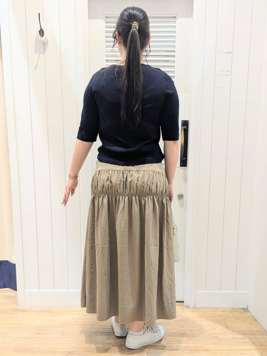 ayakaさんの「Dessin｜【UVカット/洗える】2WAY五分袖カーディガン」を使ったコーディネート