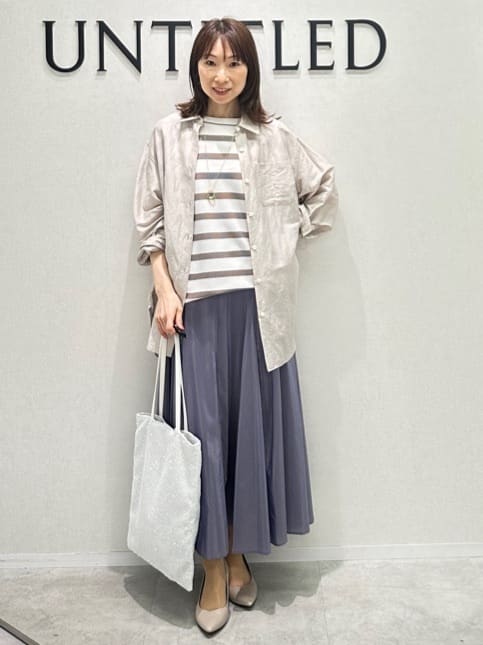 Miwaさんの「UNTITLED｜ライトダブルリングネックレス」を使ったコーディネート