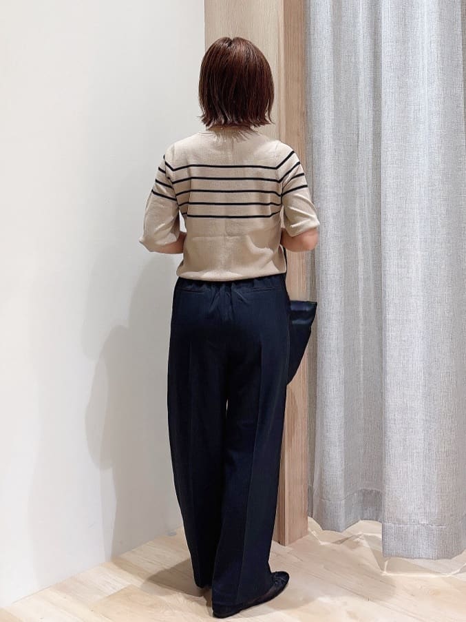 MIYUさんの「grove｜ひんやり多機能・やわらかドライタッチ五分袖プルオーバー」を使ったコーディネート