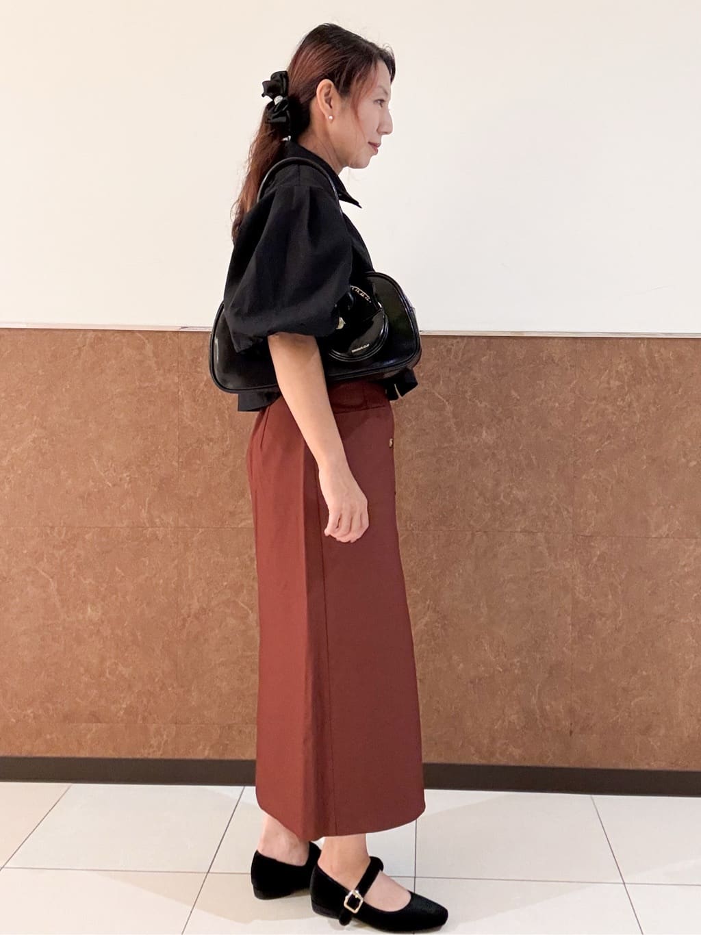 MAYUMIさんの「OPAQUE.CLIP｜バルーンスリーブシャツ【洗濯機洗い可】」を使ったコーディネート