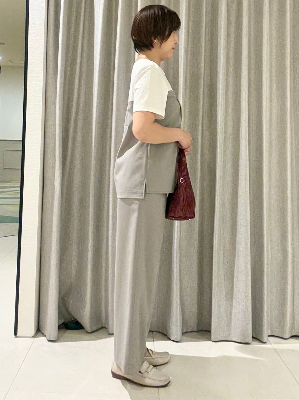 Satさんの「COUP DE CHANCE｜【手洗い可】レイヤード風カットソー」を使ったコーディネート
