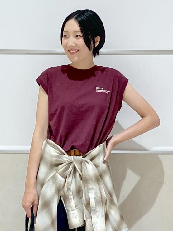 eriko さんの「Dessin｜【洗える】デニムカーブパンツ」を使ったコーディネート