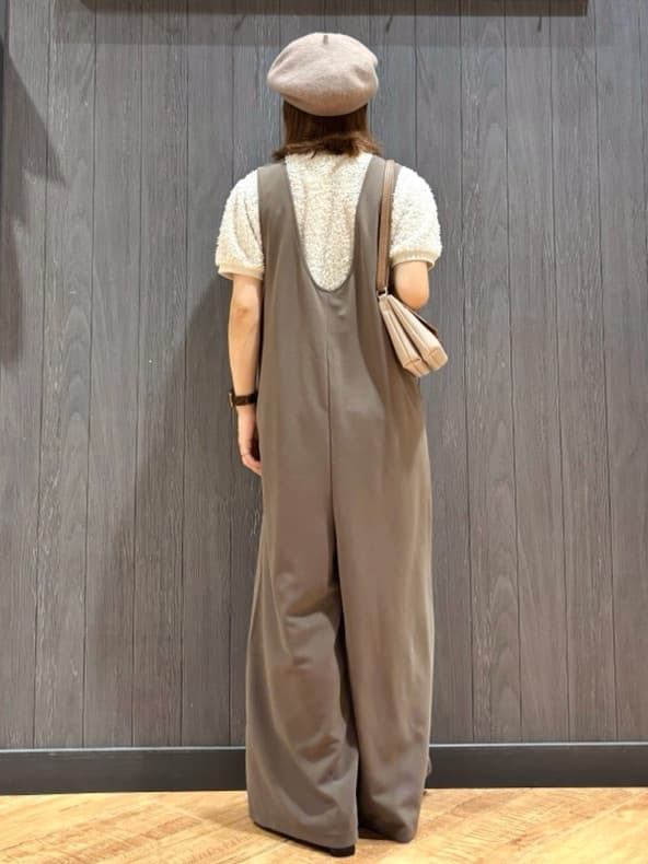 meiさんの「SHOO･LA･RUE｜【S-LL】大人も着やすい愛らしさ リボンヤーン半袖トップス」を使ったコーディネート