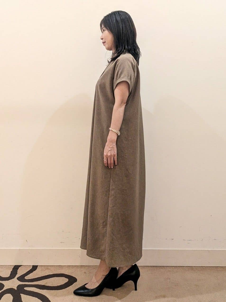 laverさんの「UNTITLED｜【UV/はっ水】リラククールワンピース」を使ったコーディネート
