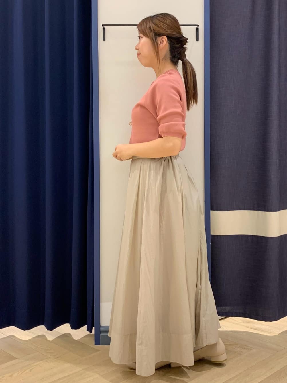 mokaさんの「grove｜ひんやり多機能・やわらかドライタッチ五分袖プルオーバー」を使ったコーディネート