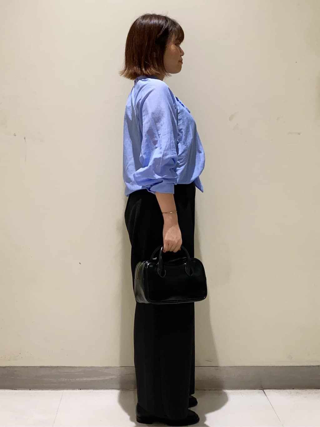 *mai*さんの「OPAQUE.CLIP｜2WAYシアーボウタイブラウス【洗濯機洗い可】」を使ったコーディネート