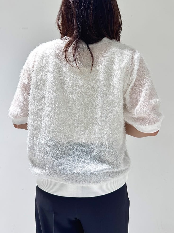 そんさんの「INDIVI｜ヘアリージャカードトップス」を使ったコーディネート