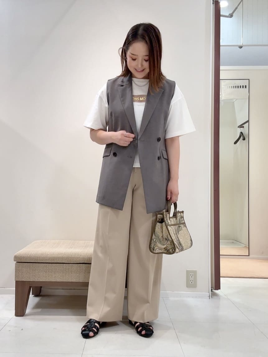 YUIさんの「UNTITLED｜【セットアップ可/洗える】スラブテーラードカラージレ」を使ったコーディネート