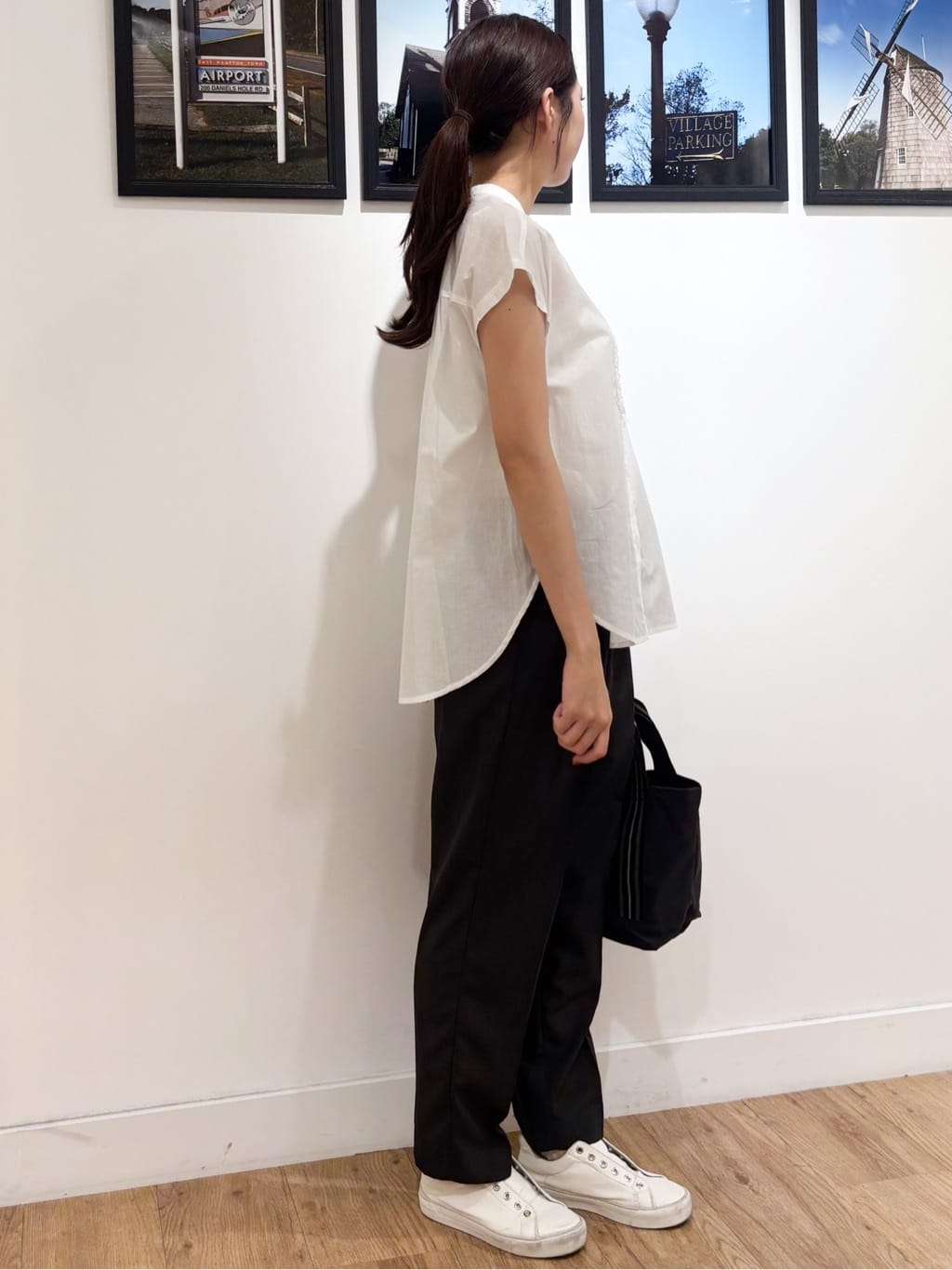 Ririkaさんの「Dessin｜【洗える】スタンドカラーフリルブラウス」を使ったコーディネート