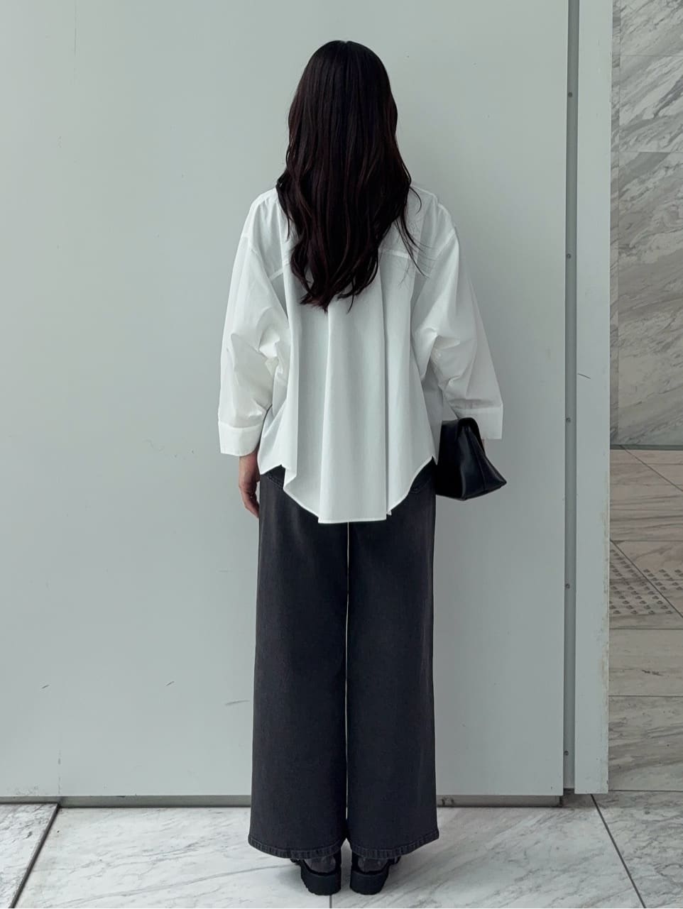 えりさんの「OPAQUE.CLIP｜シアーリブレイヤードカットソー【洗濯機洗い可】」を使ったコーディネート