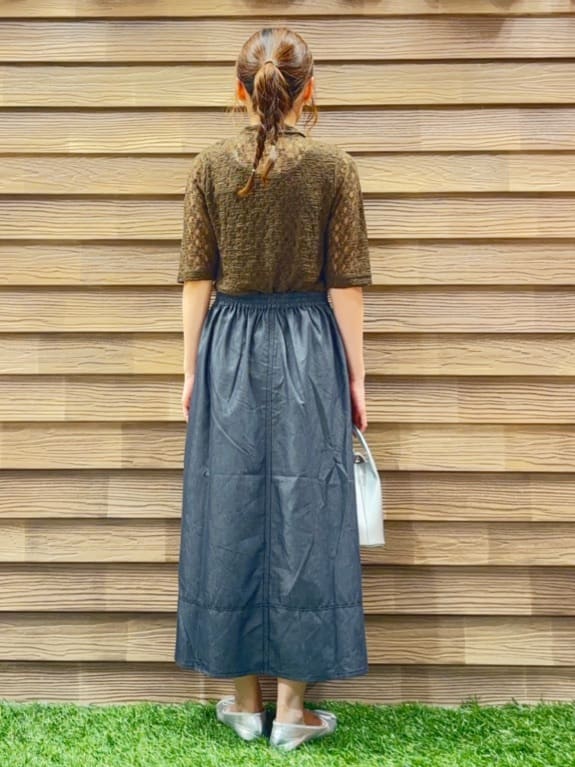 himiさんの「SHOO･LA･RUE｜【S-LL/5分袖】大人の抜け感 襟付きレーストップス」を使ったコーディネート