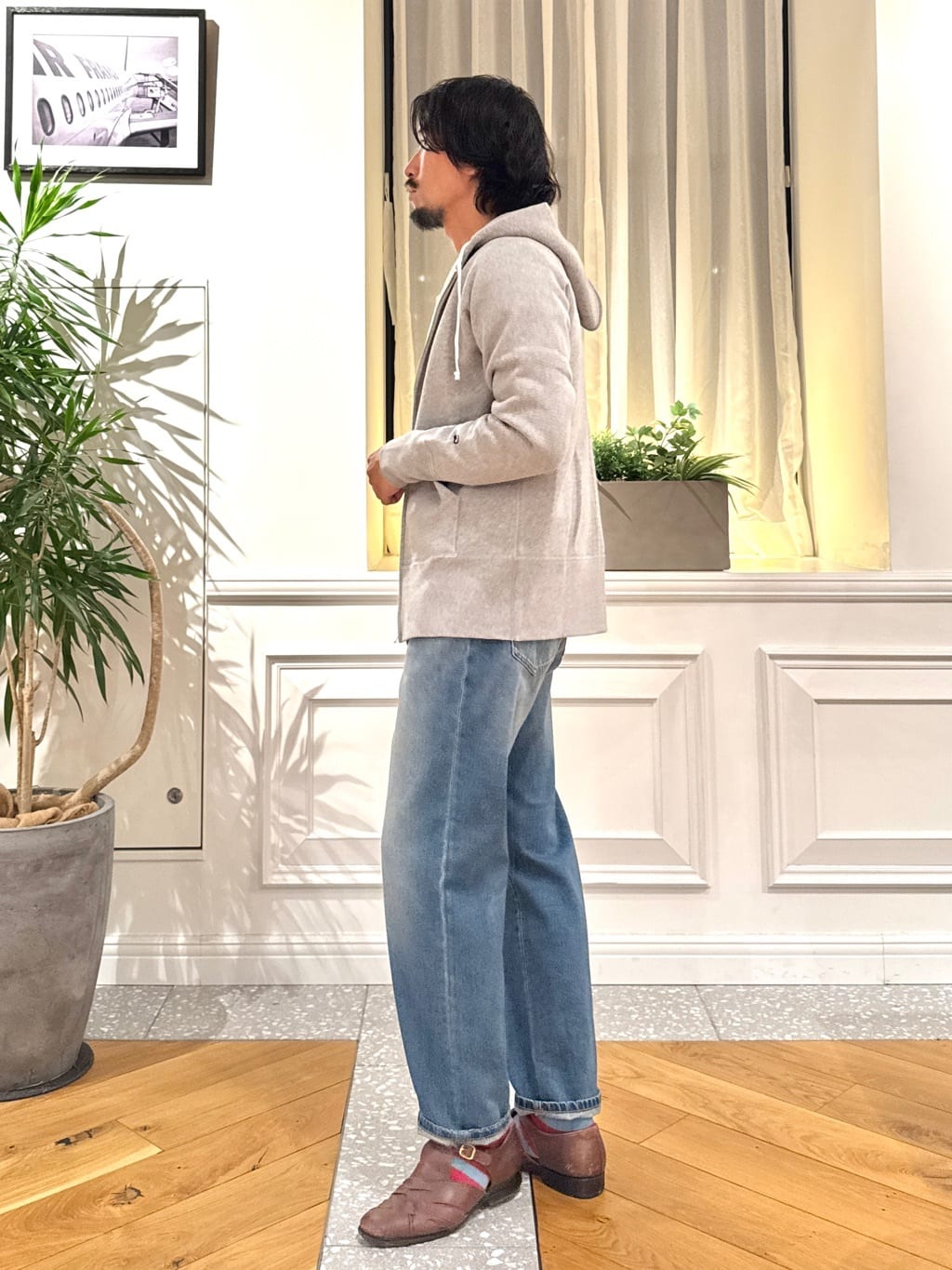 kawarataniさんの「DRESSTERIOR｜【ベストセラー】デキシー吊裏毛ジップアップパーカ」を使ったコーディネート