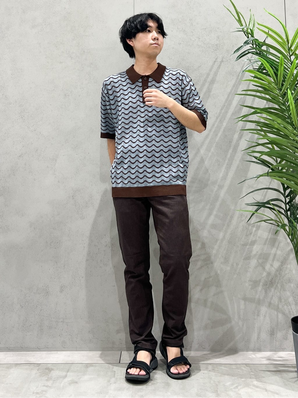 SHI-MAさんの「THE SHOP TK｜サマーニットポロシャツ　【毛玉になりにくい/洗濯機OK】」を使ったコーディネート